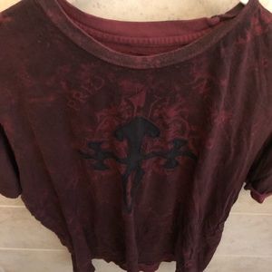 Red modern men’s shirt